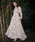 Cherry Printed Long Sleeve Maxi Dress