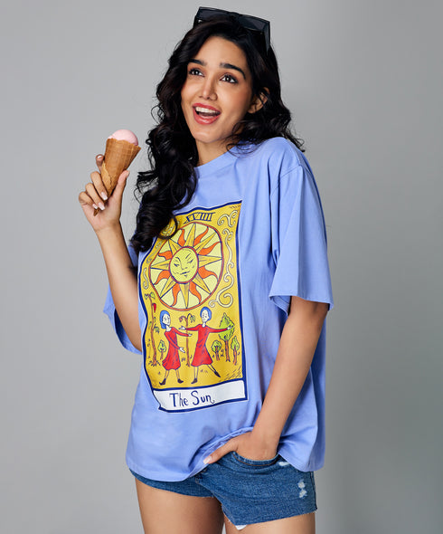 Oversize Blue The Sun Tshirt
