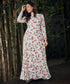 Cherry Printed Long Sleeve Maxi Dress