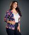 Fire Flower Printed Floral Blazer