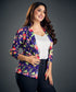 Fire Flower Printed Floral Blazer