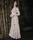 Cherry Printed Long Sleeve Maxi Dress