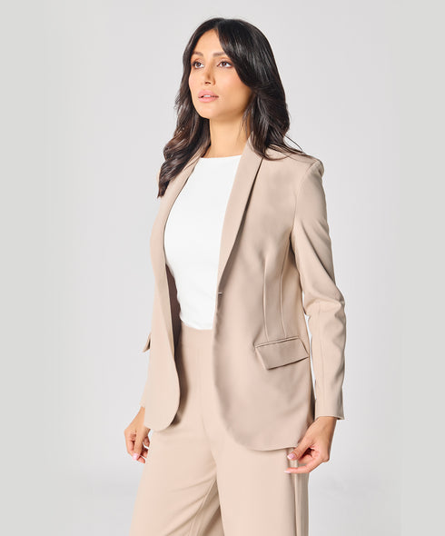 Beige Oversized Every Day Blazer