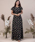 Floral Printed Flutter Sleeve Maxi Dress