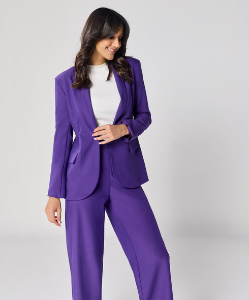 Dark Purple Oversized Every Day Blazer