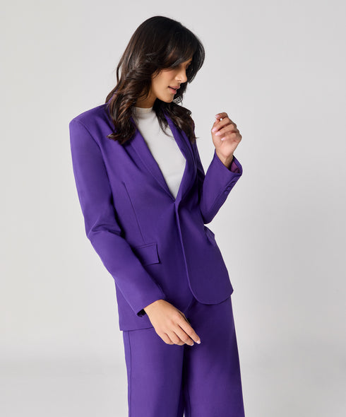 Dark Purple Oversized Every Day Blazer