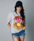Oversize Gray Marl Positive Tshirt