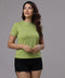 Basic Crew Neck Olive Green Tshirt