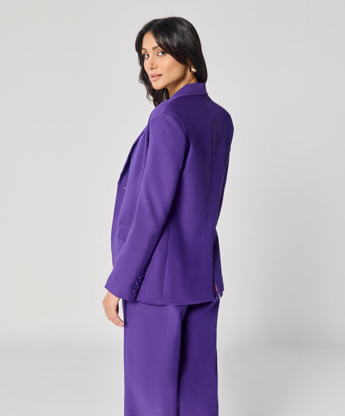 Dark Purple Oversized Every Day Blazer