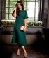Midi Shift Green Dress
