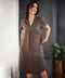 Vneck Loose Fitted Linen Dress