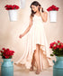 High Low Elegant Beige Maxi Dress