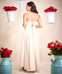 High Low Elegant Beige Maxi Dress