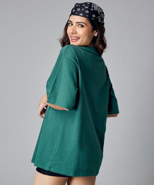 Oversize Green Pluto Tshirt