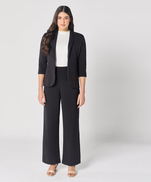 Black Flared Formal Trouser