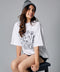 Oversize White Floral Tshirt