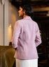 Basic Lapel Collared Blazer - Lavendar