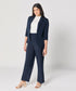 Blue Flared Formal Pant
