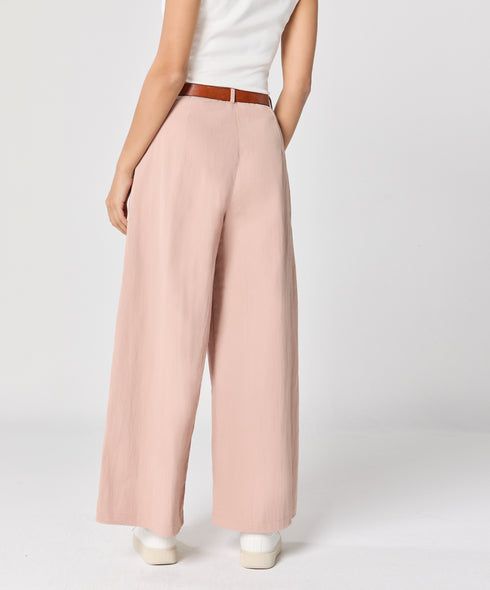 Flare Light Pink Twill Pant