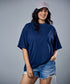Navy Blue Oversized Tshirt