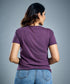 Basic Crew Neck Purple Tshirt