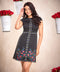 Floral Embroidery Aline Dress