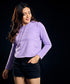 Long Sleeve Lavender Hoodie