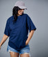 Navy Blue Oversized Tshirt