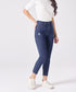 Slim Fit Crop Length Indigo Jean