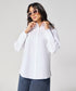Cotton Oversized Shirt- White