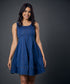 Waistless Panel Denim Princessline Dress