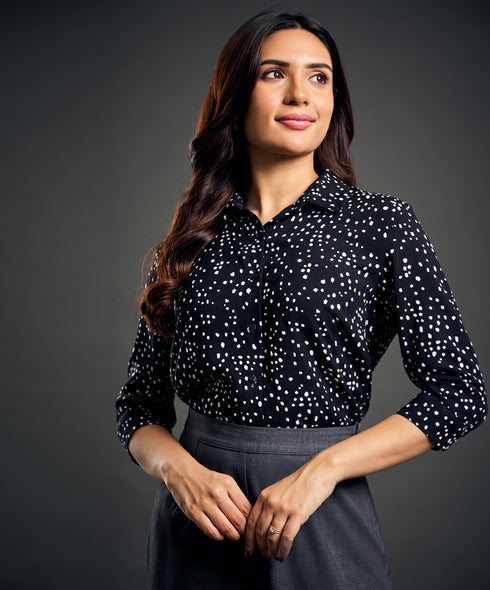 Floral Printed Long Sleeve Shirt