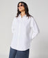 Cotton Oversized Shirt- White