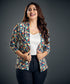 Multi-Colored Floral Printed Blazer
