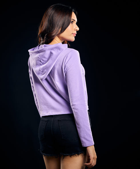 Long Sleeve Lavender Hoodie