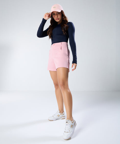 Pink Pleated Short