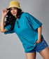 Oversize Peacock Blue Tshirt