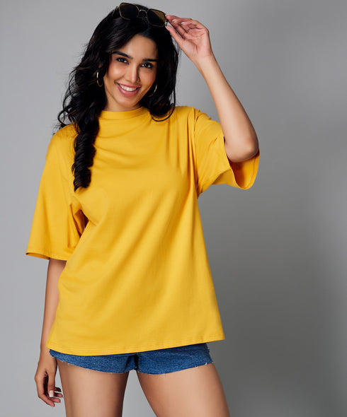 Oversize Mustard Tshirt