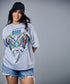 Butterfly Printed Oversized Tshirt