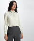Collar Bead Detailed Chiffon Shirt