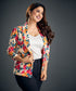 Multi Colored Summer Printed Blazer