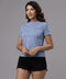 ZIGZAG Basic Crew Neck Blue Tshirt