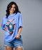 Owl Printed Oversized Tshirt