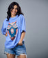 Owl Printed Oversized Tshirt