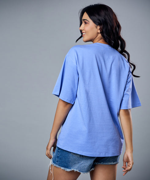 Owl Printed Oversized Tshirt