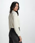 Collar Bead Detailed Chiffon Shirt