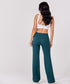 Ponte Flared Green Pant