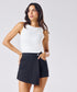 Black Colour Comfy Skort
