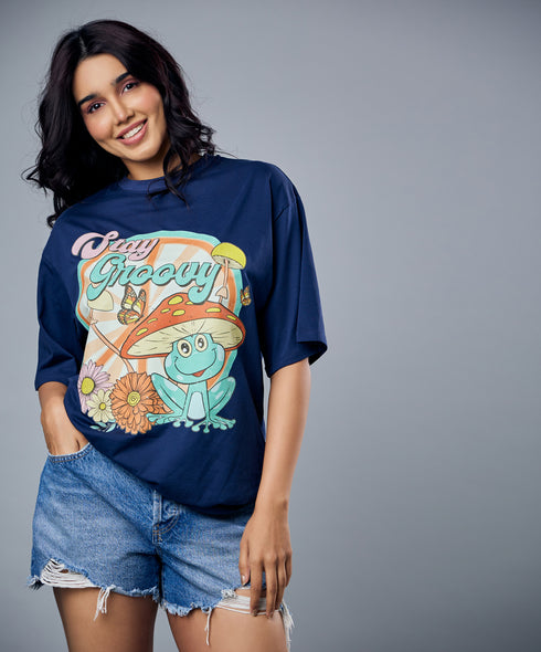 Stay Groovy Oversized Tshirt