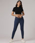 Dark Blue Mid Waist Skinny Jean